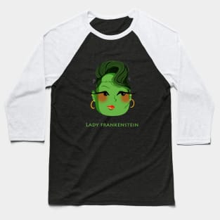 Lady Frankenstein Baseball T-Shirt